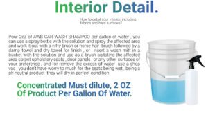 Carpet and upholstery shampoo The best car wash shampoo for carpet and upholstery cleaning.